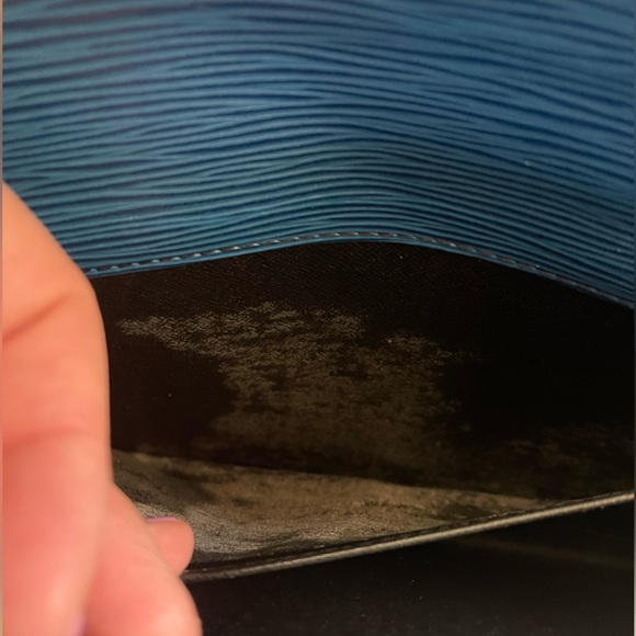 SOLD❌Authentic LOUIS VUITTON Clutch Bag Jena Blue Epi - Picture 5 of 12